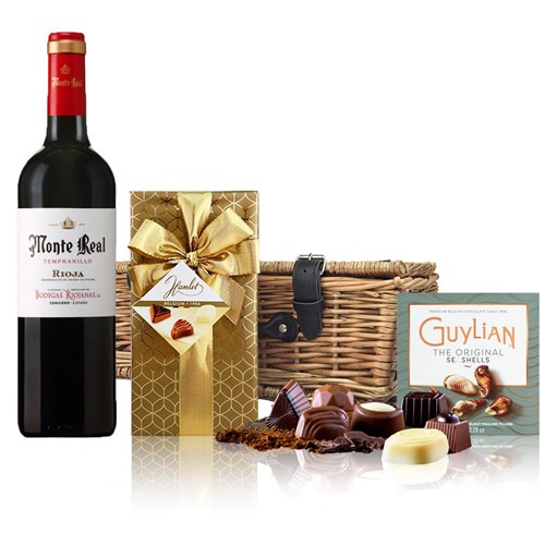 Monte Real Tempranillo 75cl Red Wine And Chocolates Hamper